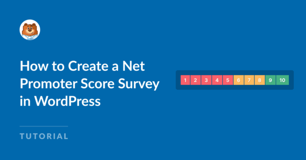 Cómo crear una encuesta Net Promoter Score en WordPress